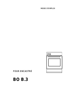 Mode d’emploi Therma BO B.3 Four