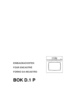 Bedienungsanleitung Therma BOK D.1 P Backofen