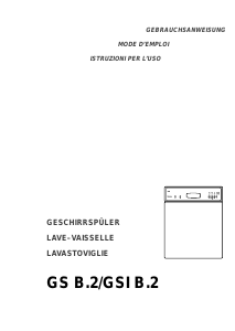 Mode d’emploi Therma GS B.2 Lave-vaisselle