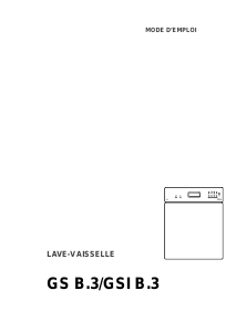 Mode d’emploi Therma GS B.3 Lave-vaisselle