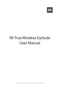 Bruksanvisning Xiaomi TWSEJ02LM Mi Hörlurar