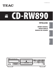 Manual TEAC CD-RW890 CD Player