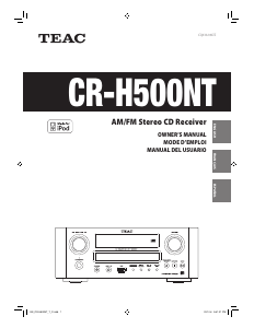 Bruksanvisning TEAC CR-H500NT CD-spelare