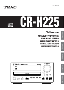Manual de uso TEAC CR-H225 Reproductor de CD