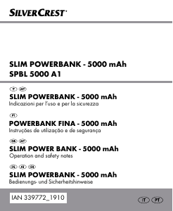 Manuale SilverCrest IAN 339772 Caricatore portatile