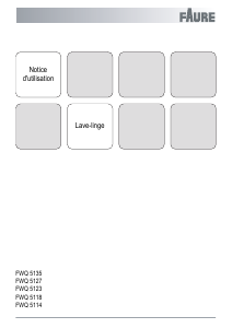Mode d’emploi Faure FWQ5118 Lave-linge