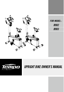 Bruksanvisning Tempo Fitness B903 Motionscykel