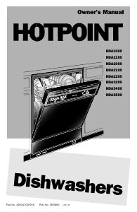 Manual Hotpoint HDA3500N10WW Dishwasher