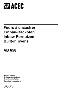 Mode d’emploi Acec AB 656 B Four