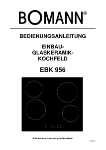Bedienungsanleitung Bomann EBK 956 Kochfeld