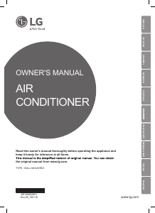 Manual LG AM12BP Ar condicionado