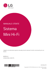 Manuale LG CK56 Stereo set