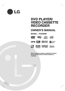 Bruksanvisning LG VC8404M DVD-Video Kombination