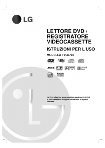 Manuale LG VC8704 Combinazione DVD-Video