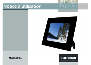 Mode d’emploi Telefunken DPF 10421 Cadre photo numérique