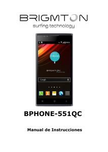 Handleiding Brigmton BPHONE-551QC Mobiele telefoon