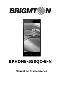 Handleiding Brigmton BPHONE-550Q-N Mobiele telefoon