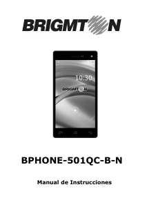 Handleiding Brigmton BPHONE-501QC-B Mobiele telefoon