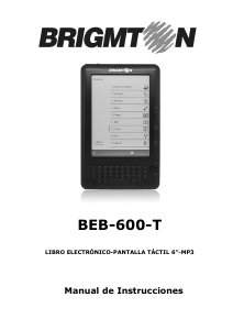 Manual Brigmton BEB-600-T E-Reader