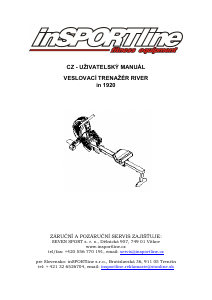 Manual inSPORTline IN 1920 Aparat de vaslit
