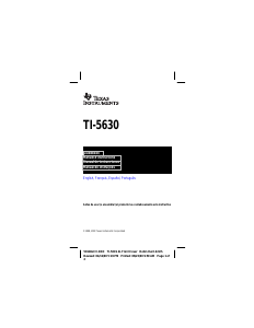 Manual Texas Instruments TI-5630 Calculadora de impressão