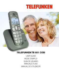 Handleiding Telefunken TB 601 Cosi Draadloze telefoon