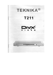 Mode d’emploi Teknika T211 Lecteur DVD