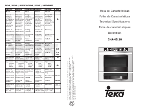 Mode d’emploi Teka CHA-45.15 Four