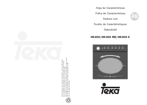 Mode d’emploi Teka HR 800 ME Four