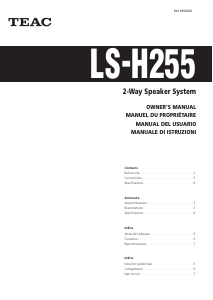Manual de uso TEAC LS-H255 Altavoz