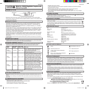 Návod Cemio DT-01B Metric 302 Teplomer