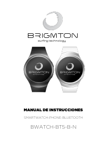 Handleiding Brigmton BWATCH-BT5B Smartwatch