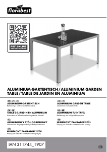 Bedienungsanleitung Florabest IAN 311744 Gartentisch