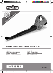 Manual Florabest IAN 39583 Leaf Blower