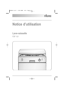 Mode d’emploi Faure FDF101 Lave-vaisselle