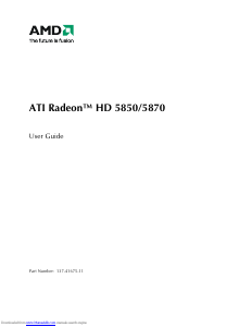Manual AMD ATI Radeon HD 5850 Graphics Card