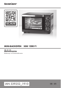 Bedienungsanleitung SilverCrest SGB 1200 F1 Backofen