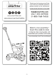 Handleiding SmarTrike Breeze Driewieler