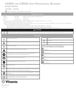Käyttöohje Vitamix A3300i Ascent Tehosekoitin