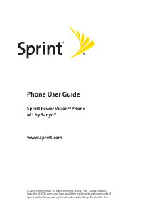 Manual Sanyo M1 (Sprint) Mobile Phone