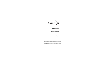 Manual Sanyo Incognito (Sprint) Mobile Phone