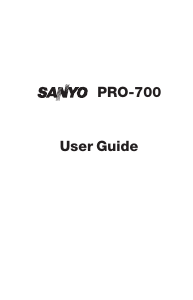 Handleiding Sanyo Pro 700 Mobiele telefoon