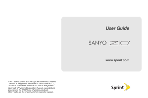 Handleiding Sanyo Zio (Sprint) Mobiele telefoon
