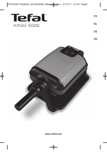 Manual Tefal WM751812 King Size Waffle Maker