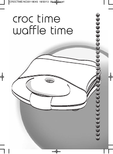 Manual Tefal WD150818 Waffle Time Waffle Maker