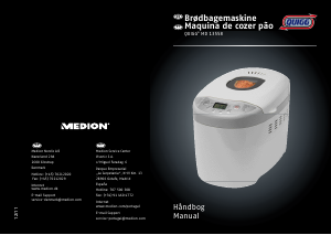 Brugsanvisning Quigg MD 13558 Bagemaskine