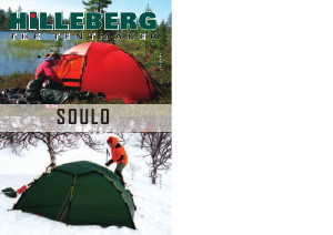 Manual Hilleberg Soulo Tent