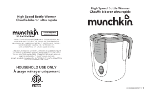 Bruksanvisning Munchkin High Speed Flaskvärmare