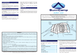 Handleiding SunnCamp Aura 400 Tent