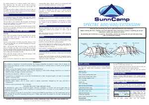 Manual SunnCamp Spectre 600 Tent